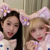 Anna S ANNAS Linabell 髮箍 可愛 粉色 狐狸 耳朵 玲娜貝兒 聖誕節 跨年 生日帽 達菲 米奇