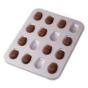【美國Chefmade】法式迷你瑪德蓮 16連不沾烤模(CM018)