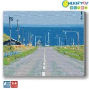 (店+)【Manto】北海道．八幡坂-台灣製DIY數字油畫|超取專用大小