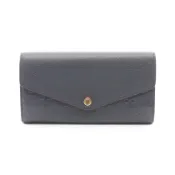 【DOKODEMO】[二手] 路易威登LOUIS VUITTON雙折長皮夾 Portefeuille Sarah Monogram Empreinte Marine Rouge M62125 Marine/Rouge 皮革 Portefeuille Sarah