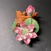 春仔花 荷花 纏花 蓮花 頭花髮簪 鳳冠 珠帽 紙帽 神帽 女神配件 天上聖母 媽祖 王母金母 觀音佛祖 觀音菩薩