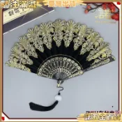 【臺灣熱銷】單花扇子 風扇 摺扇 蕾絲 舞蹈 詠春 道具 塑料 西班牙 旗袍 古風 扇子 舞蹈扇 表演扇 復古扇 裝飾扇