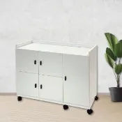【Miduo 米朵塑鋼家具】3.1尺五門塑鋼置物櫃 收納櫃 活動櫃 塑鋼碗盤櫃 防水塑鋼家具