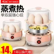 🔥夯品競標｜「錯過可惜」｜🎁煮蛋蒸蛋器自動斷電家用小型1人宿舍多功能蒸蛋羹煮早餐神器迷你