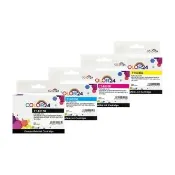 【COLOR24】for EPSON 1黑3彩組 T143150-T143450/NO.143 高容量相容墨水匣(適用 82WD/900WD/940FW/960FWD)