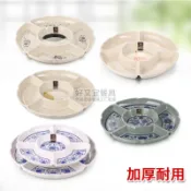 協貿國際日用品生活館 密胺仿瓷餐具小吃干果點心菜盤分格盤五格鹵水拼盤塑料水果盤子