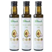 【壽滿趣】Somuch紐西蘭頂級冷壓初榨蒜香酪梨油-250mlx3(可生飲/低溫冷壓)