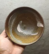 古瓷堂日本回流瓷器 日本回流 萬古燒紅陶手拉胚白粉引抹茶碗 台灣賣場 手工粉引孤品 柴窯素燒 粗陶茶碗 養壺壺承 茶寵道具 實物實拍 300cc