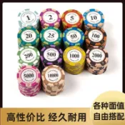 🔥桃園出貨🔥德州撲克籌碼幣棋牌室專用高端積分代幣卡片麻將牌機高檔耐磨籌碼
