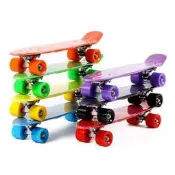 Penny BOARD 滑板兒童魚香蕉板彩色 PU 耣子