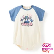 【Mamaway媽媽餵】BABY 迪士尼棉質拉克蘭寬鬆包屁衣-史迪奇(寶寶包屁衣、嬰兒連身衣)