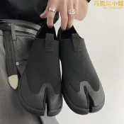 【嚴選好物】2025年新款輕質軟底樂福鞋tabi分趾半拖鞋一腳蹬懶人鞋透氣穆勒鞋