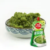✨限時特價✨草原紅太陽韭花醬 他形容的綠綠的那個醬料 超好吃 内蒙古草原韭菜花醬 火鍋湯鍋蘸料 拌飯醬