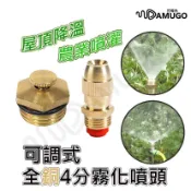 【台灣現貨】霧化噴頭 噴水頭 灑水頭 灑水器 噴水器 4分可調式