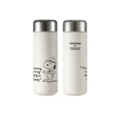 【康寧密扣Snapware】噴鋅陶瓷不鏽鋼隨行保溫杯500ml-SNOOPY史努比 復刻黑白