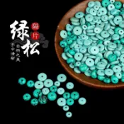 「🌟蝦皮熱銷」春節禮盒仿綠鬆散珠diy飾品配件小珠子項鍊圓珠玉石手串配飾配珠s