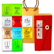 (店+)【龍源茶品】紅瓦禪風茗山頭三角立體茶包禮盒-10種任選- 3gx12包組 附提袋│杉林溪│阿里山│梨山高冷│凍頂烏龍│蜜紅茶│四季春