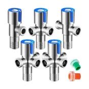 (店+)不鏽鋼水龍頭省水器 水龍頭省水閥 水龍頭分流器 水龍頭省水閥 三角凡爾 硅膠堵墊 台灣現貨 超能玩工 包退0費用