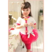 韓版蝴蝶結蓬蓬裙褲七分褲裙(六層紗/枚紅色)100cm/澎澎裙褲/蓬蓬褲裙紗裙/蛋糕裙