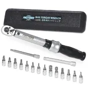 【良匠工具】2分可調扭力扳手組 預制式板手 雙向快脫扳手 1-25NM 附套筒起子頭(適用自行車 腳踏車維修)