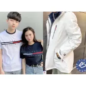 帝安諾-實體店面 Tommy Hilfiger 可拆式 外套 防風 防水 三合一 衝鋒外套 短袖 白 藍紅💨