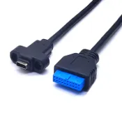 連接器 USB3.0 20/19Pin 轉 Type-C 單端口 USB 3.1 Type C USB-C 母頭轉 US