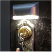 感應門鎖LED智能燈 🚗 公寓 門鎖 喇叭鎖 半夜回家找不到鑰匙孔 白光LED自動感應燈 走道燈 走廊燈