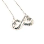【日本直購 二手美品】蒂芙尼 TIFFANY&Co. 項鍊 雙環愛心 畢卡索 純銀 925