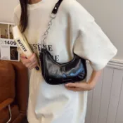 風度嚴選❤️ 高級感小包包女 2026新款 潮時尚單肩腋下餃子包 百搭小衆斜挎牛角包