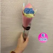 10朵特惠組*母親節 康乃馨毛巾小花束-優雅藍限量新色(單朵x10) 台灣興隆毛巾製