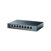 【TP-Link】8埠 Gigabit 桌上型 10/100/1000Mbps 專業級乙太網路交換器 隨插即用 鋼殼(TL-SG108)
