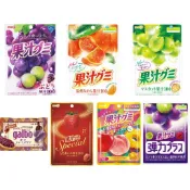 【元氣小舖】日本原裝 明治Meiji 果汁QQ軟糖 期間限定綜合果汁軟糖 草莓、葡萄、溫州蜜柑、麝香葡萄 多種水果風味