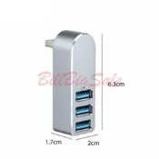 (旋轉USB 3.0 HUB) 鋁合金 旋轉 USB 3.0 USB 2.0 HUB 筆電 筆記型電腦 集線器 分線器ㄈ