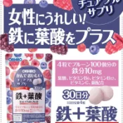 日本ORIHIRO鐵+葉酸營養補充咀嚼錠(30日份)(120粒)