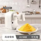 【PChome 24h購物】【Quality 聚家】電動刨冰機 家用小型碎冰機 奶茶店專用刨冰機 無線自動冰沙機（一鍵出冰/不銹鋼刀頭） R99N