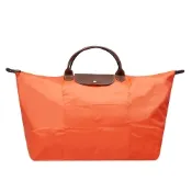 LONGCHAMP 摺疊短把水餃手提包(大-柿子橘)