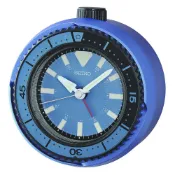 SEIKO 精工 鮪魚罐頭 藍水鬼 滑動式秒針嗶嗶聲靜音貪睡造型鬧鐘 QHE207E 開學季禮物
