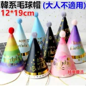 時尚優活 生日快樂帽 派對帽慶生裝扮帽韓版生日聖誕節慶可愛派對帽套裝生日帽節慶party頭飾裝飾派對用品彌月慶生