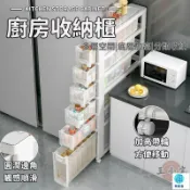 築良舍 台灣公司 工廠直銷 可開發票 【廚房收納櫃 宅配免運】細縫收納櫃 夾縫收納櫃 小戶型隙縫櫃 客廳收納邊櫃 可移動大容量置物櫃 多功能帶輪收納櫃店長推薦 新品特價 5z84