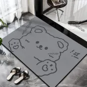 🔥热销🔥浴室地毯 衛生間門口地毯 珊瑚絨加厚腳墊 浴室腳墊 厠所墊子 防滑地墊 衛浴吸水地墊 吸水地毯