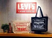 Levis 帆布大肩背袋 經典白( 牛仔褲名牌另售7-11全家LINE悠遊卡行動電源501手提袋)