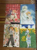 古書堂 正版魔卡少女櫻CLAMP原畫信紙 春夏秋冬四季套裝 櫻花展復刻1996好朋友附錄 種子收藏手札紙 強力推薦魔卡少