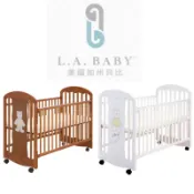 美國L.A.BABY Carolina Crib 卡羅萊納嬰兒中床/嬰兒木床/實木嬰兒床 BC-16010 幼兒床寶寶床