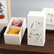 『Mi烘培』手繪貓咪造型包裝盒 餅乾盒 雪花酥 瑪德蓮 糖果盒 牛軋糖 達克瓦茲 太妃糖 紙盒 包裝盒 包裝紙盒 烘培
