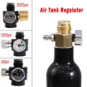 Pcp 氣槍調節器,帶儀表充氣連接Co2 罐 G1/2-14 可調節壓力控制Airsoft HPA 彩彈配件