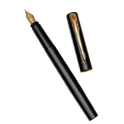筆殿 派克Parker 新威雅 黑桿金夾 鋼筆
