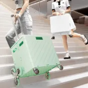(店+)【DaoDi】折疊購物車8輪爬樓梯杯架可平拉75特大號(手推車 買菜車 菜籃車 收納箱 手拉車 置物車 露營車)