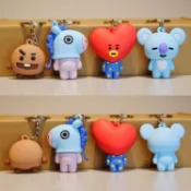 免運🎁BTS鑰匙圈 防彈少年團 明星同款吊飾 演唱會應援物 包包手燈掛飾 偶像周邊 追星小物 粉絲禮物 BT21掛件B