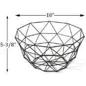 Metal Wire Fruit Basket Creative Hollow Fruit Tray Snacks Ca