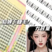 滿99出貨 四大美人貂蟬下睫毛睫毛書大容量款式清純分段式漫畫純欲假睫毛